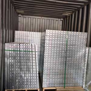 Container Loading of Hot-Dip Galvanized Pressed Steel Tank Panels