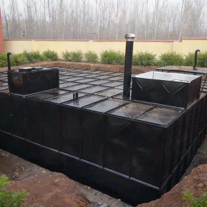 Factory groundwater storage tank installation completed Factory groundwater storage tank installation completed