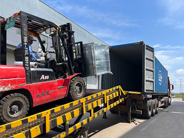 Full Container Shipment Steel Frame Packaging