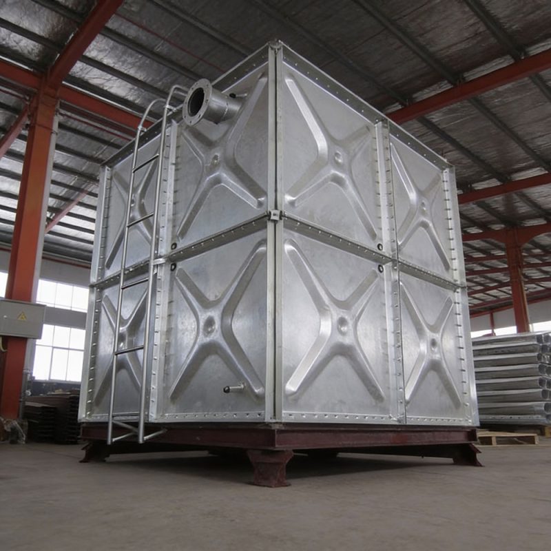 Factory custom hot-dip galvanized water tank delivery