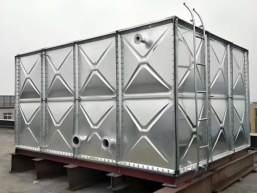 Square Sectional Hot-Dip Galvanized Water Tank