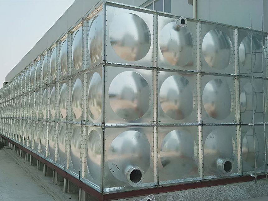 Customized Rectangular Bolted Stainless Steel Water Tank