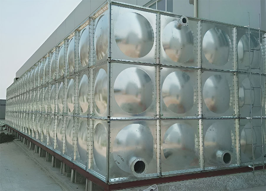 Customized Rectangular Bolted Stainless Steel Water Tank