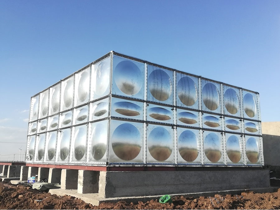 Stainless Steel Water Tank Project Installation