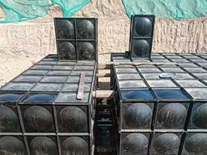 Source factory for stainless steel water tank panels.