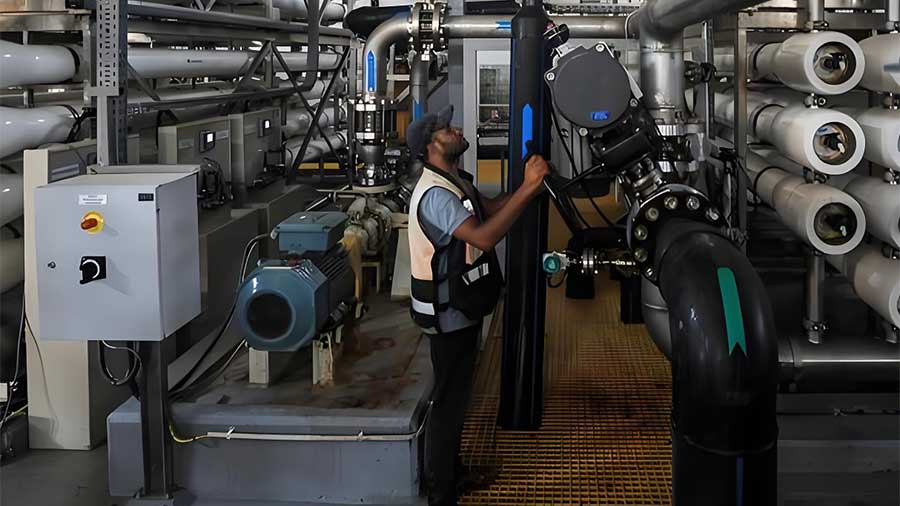 Modern water facilities support firefighting and emergency response systems.