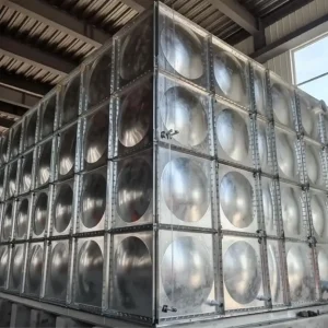 Galvanized steel modular water tanks offer durable Galvanized steel modular water tanks offer durable