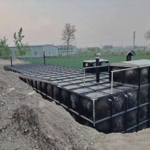 Commercial underground water tank installed in building basement for fire protection and water supply system Commercial underground water tank installed in building basement for fire protection and water supply system