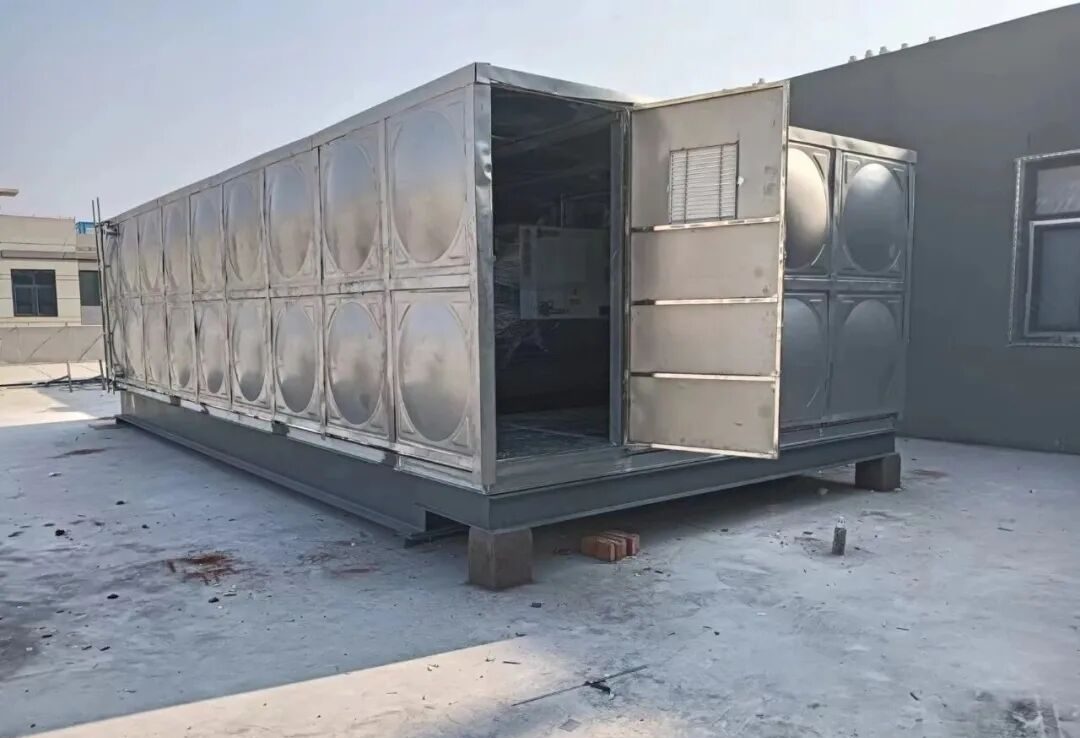 Industrial water tank for cooling system and continuous equipment operation in factories.