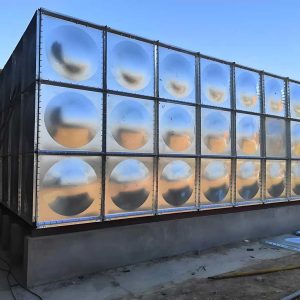 Galvanized sectional water storage tank for school dormitory and campus water supply solution