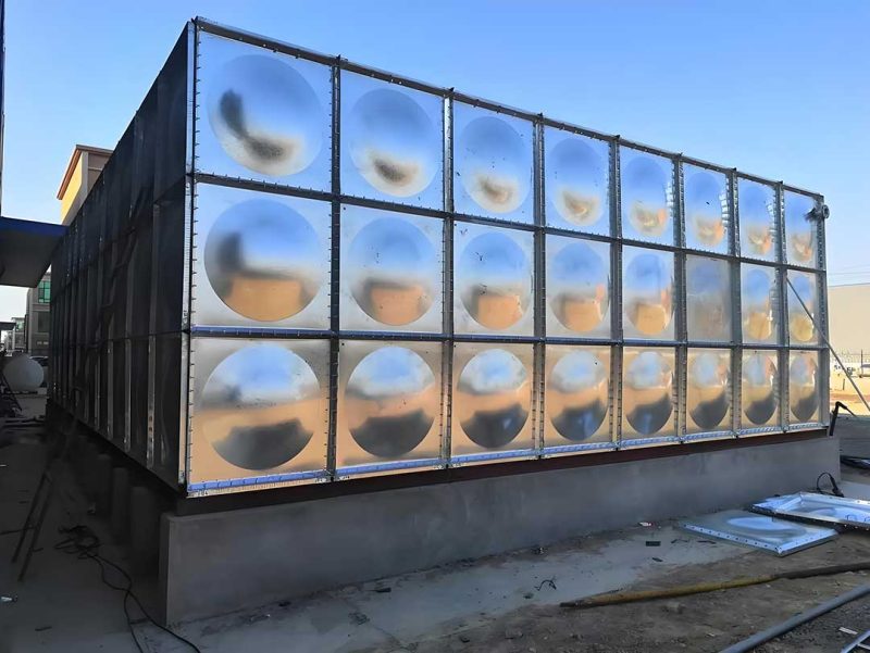 Galvanized sectional water storage tank for school dormitory and campus water supply solution