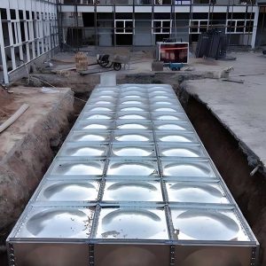 Hospital hot-dip galvanized water tank for stable and safe daily domestic water supply
