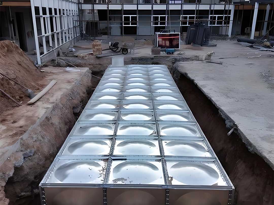 Hospital hot-dip galvanized water tank for stable and safe daily domestic water supply