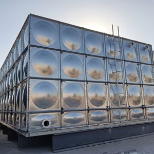 Hot-dip galvanized water tank for a decorative materials factory Hot-dip galvanized water tank for a decorative materials factory