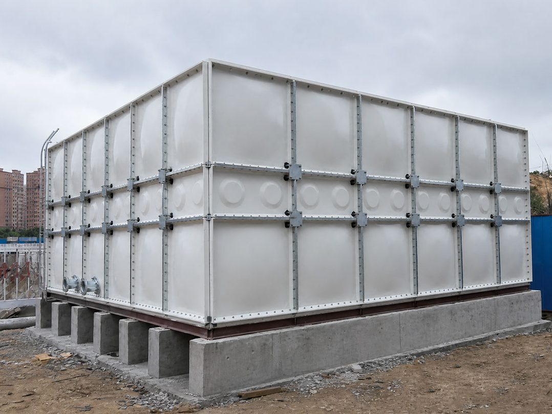 Sectional Fire Water Tank Installation for Building Protection System