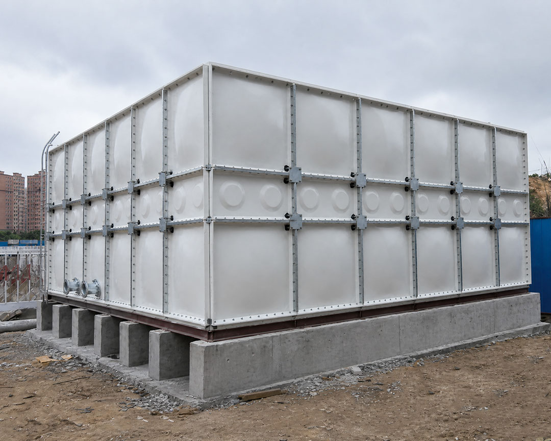 Sectional Fire Water Tank Installation for Building Protection System