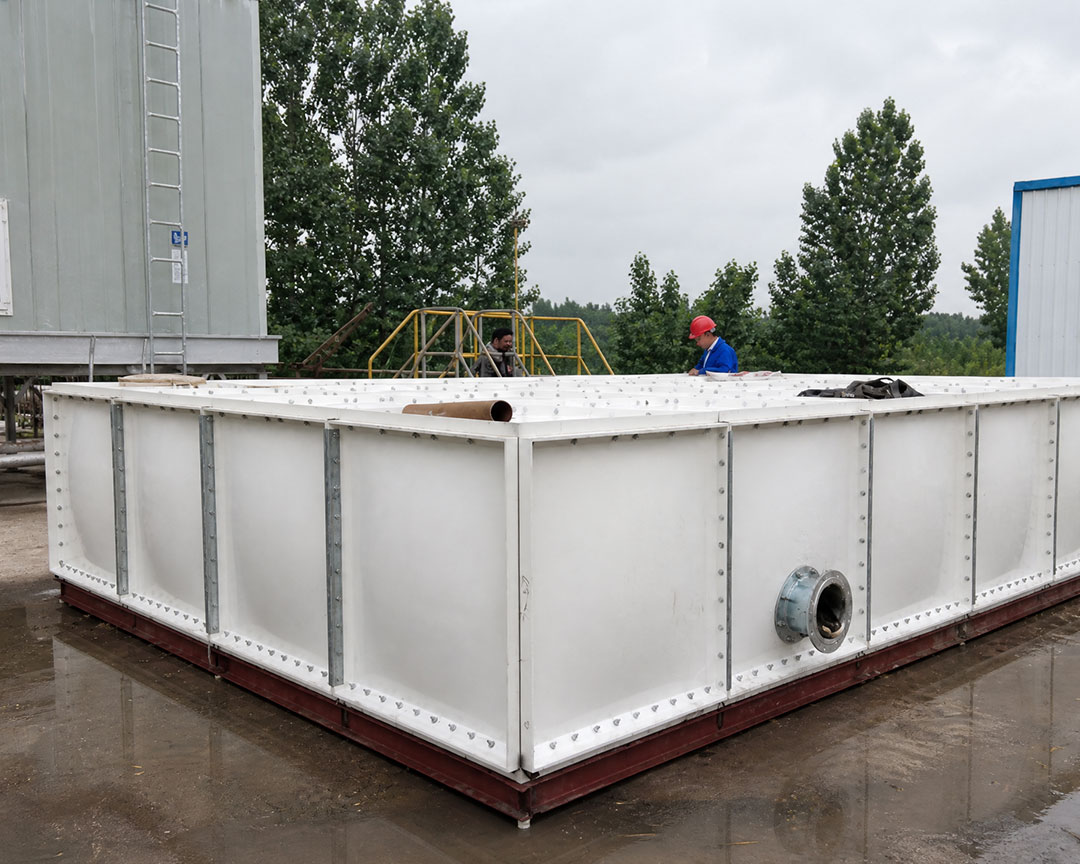 Sectional Fire Water Tank Installation for Building Protection System