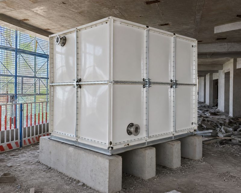 5000L GRP Fiberglass Hotel Domestic Water Tank Installation Project 5000L GRP Fiberglass Hotel Domestic Water Tank Installation Project