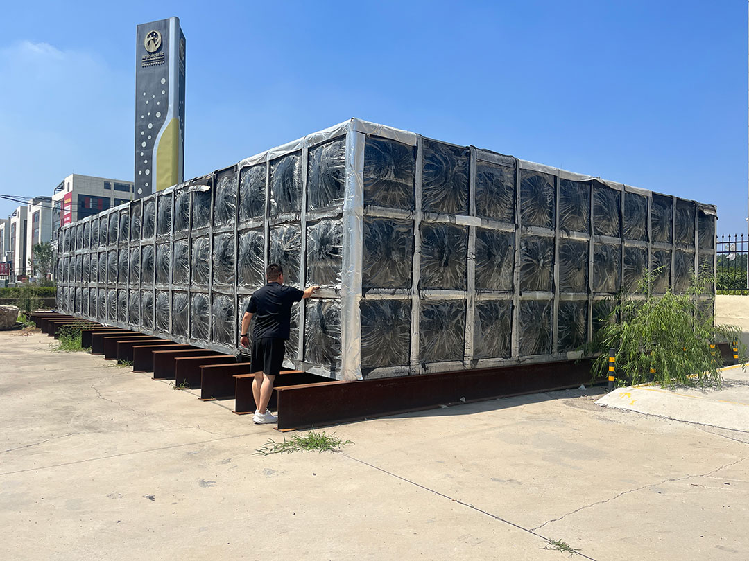 Hot-Dip Galvanized Water Tank with Rubber Foam Insulation for Industrial Parks