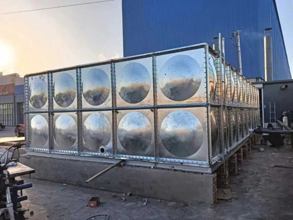 hot-dip galvanized steel water tanks