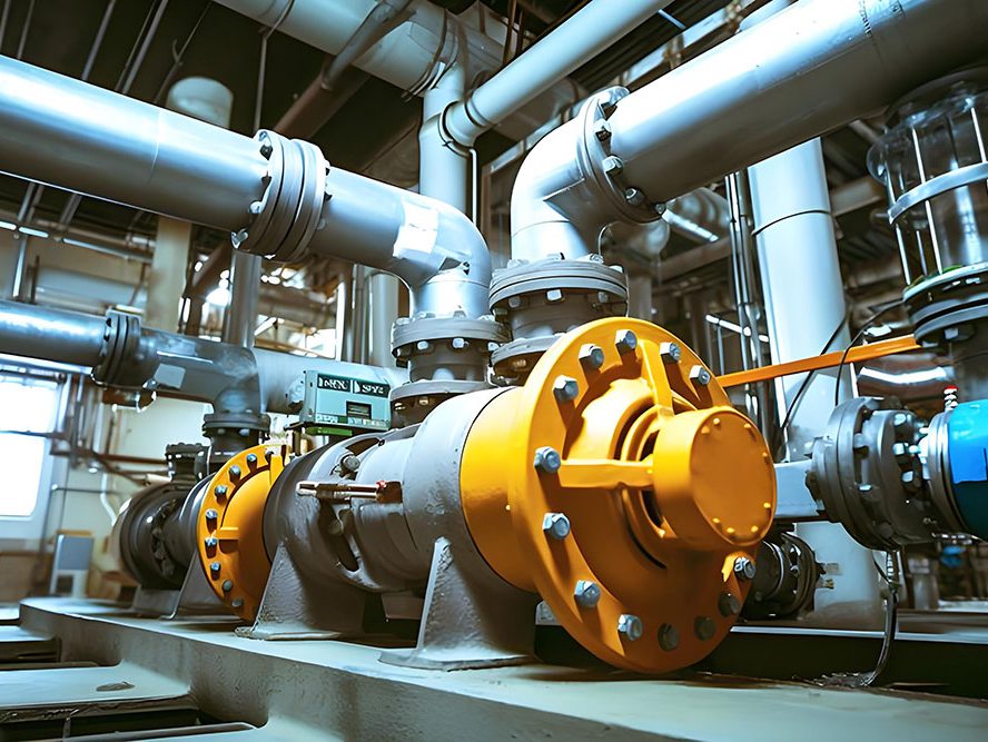 Integrated pump, valve, and pipeline system for building water supply.