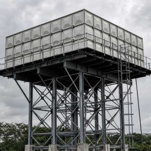 Elevated GRP Water Tank for Agricultural Irrigation in Africa Elevated GRP Water Tank for Agricultural Irrigation in Africa