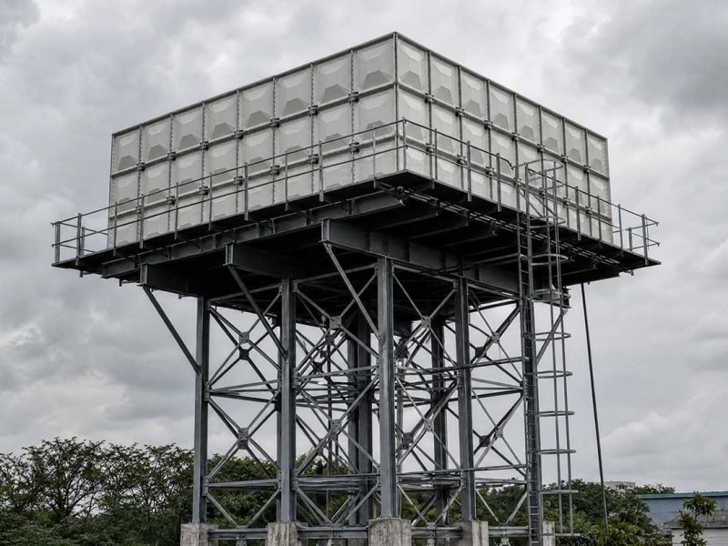 Elevated GRP Water Tank for Agricultural Irrigation in Africa Elevated GRP Water Tank for Agricultural Irrigation in Africa