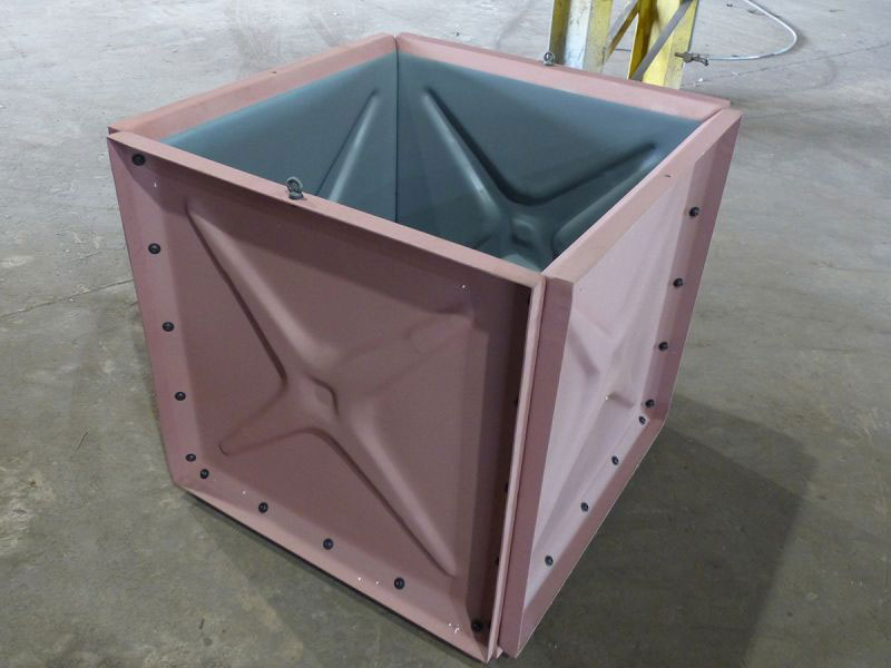 Modular Sectional Water Tanks Transformed into Planters