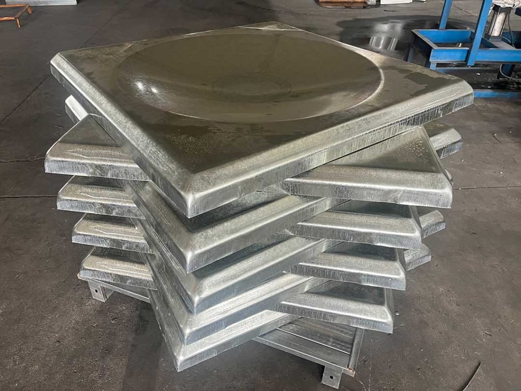 1×1m Hot-Dip Galvanized Modular Water Tank Panel with Circular Reinforcement Ribs