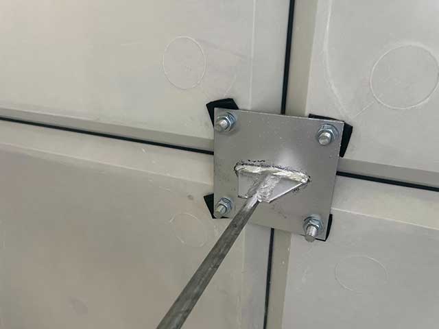 GRP Water Tank Internal Bracing Bolt Connection Diagram