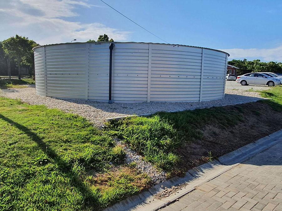 Galvanized Corrugated Round Water Tank Project