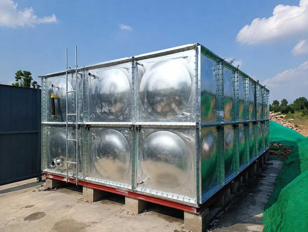 Hot-Dip Galvanized Emergency Fire Water Tank for Mining
