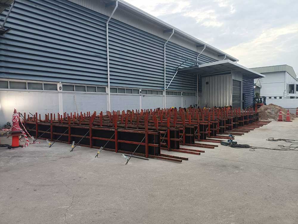 Concrete Strip Foundation for a Hot-Dip Galvanized Water Tank