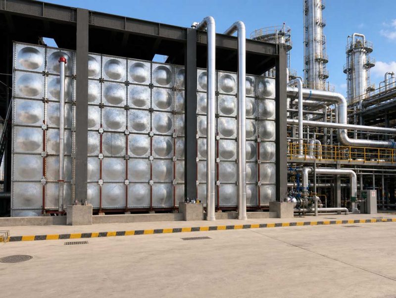 1.22×1.22m HDG Sectional Water Tank for Petrochemical Plants 1.22×1.22m HDG Sectional Water Tank for Petrochemical Plants